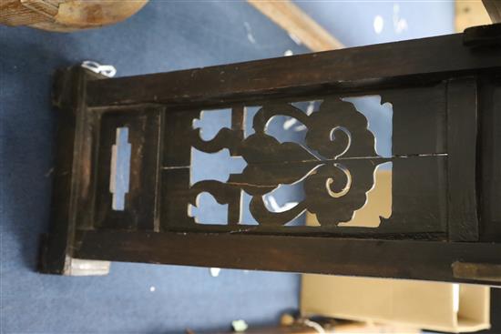 A 19th century Chinese hongmu altar table, W.7ft 8in. D.1ft 1in. H.3ft 3.5in.